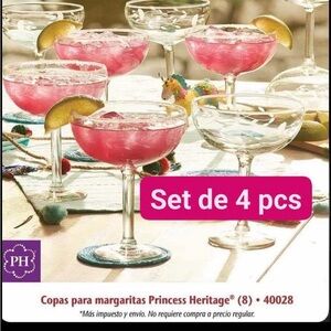 Copas para margaritas princess House
